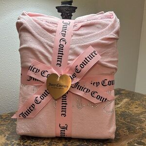 Juicy Couture Pink Tee Set with Rhinestones
